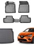 Renault Clio 5  2020+ Rizline 3D Paspas ve Bagaj Havuzu