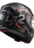 LS2 RAPID CIRCLE MAT TITANIUM-TURUNCU KASK S