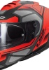 LS2 STORM 2 FASTER MAT KIRMIZI-TITANIUM KASK XL