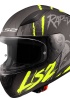 LS2 RAPID 2 RAVEN MAT SİYAH-GRİ-NEON SARI KASK M