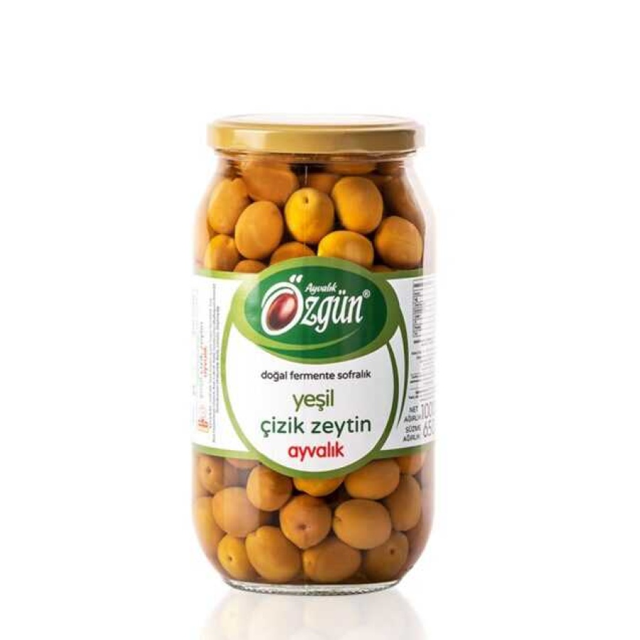 Özgün Yeşil Çizik Ayvalık Zeytin (1000 gr.)