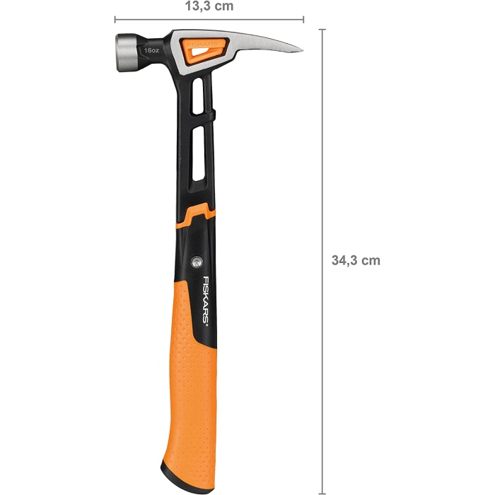 Fiskars Isocore 16 OZ Profesyonel Tırnaklı M Çekiç 1020213