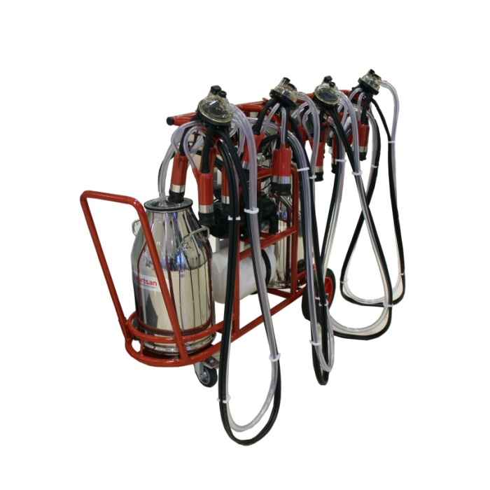 Kurtsan KM04070 Dört Sağım Çift Güğüm Süt Sağım Makinesi 80 Litre (Yağlı)