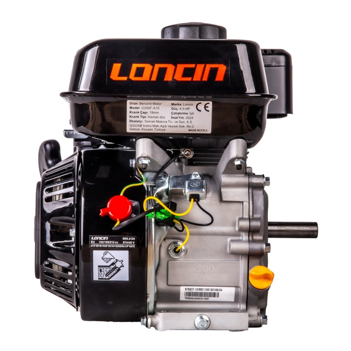 Loncin G200F-A10 EUR5 Çapa Tipi Benzinli Motor 6.5 Hp