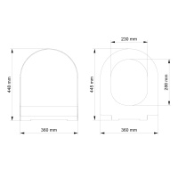 VISAM AÇELYA SLİM DUROPLAST YAVAŞ KAPANAN KLOZET KAPAĞI 512-001