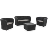 NOVA COMFORT RATTAN BAHÇE BALKON SET 2+1+1+SEHPA