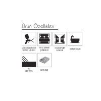 DENKO ESSEN 105 CM ANTRSIT-GRI ALT+UST+YAN MDL TKM