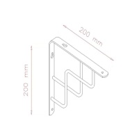 ZIG ZAG RAF ALTI KONSOL 200*200 SIYAH