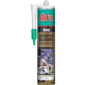 AKFIX SA080 100AQ AKVARYUM SILIKONU 280ML SEFFAF