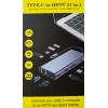 11 İN 1 1 GİGABİT TYPE C HUB (LAN/VGA/HDTV/TF/SD/AUDİO/TYP-C