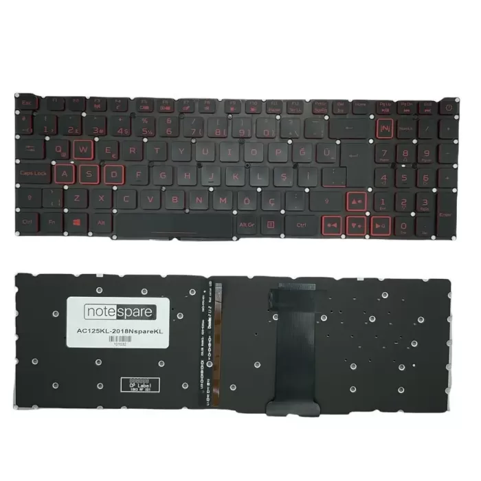 Acer Nitro  AN515-41, AN515-52, AN515-51, AN515-53, N17C1 LG5P, A52BRL VX15, VX5-793, N16C7,  PH315-51, G3-572, VX5-591G, PH315-51, G3-572, G3-571, PH317-51 Notebook Klavyesi