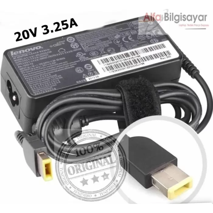 ORJINAL LENOVO USB Adaptör 20v 3.25A 65W Şarj Aleti yoga serisi g50 z50 y50 G500 Z510 S510p G505 G510 X1 Carbon X1 Helix Yoga 11S 13 M490S E431 E531 Z501 Z505 G400 G405 G500 G505 G500S Touch S210 S310 s405 S410 S410P S5  ADLX65NDC3A, ADLX65NLC3A, ADLX65NCC