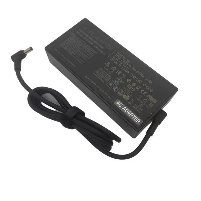 ASUS Orijinal 6.0 x 3.7 mm - Pinli uç 200W 20V 10A Laptop şarj adaptörü ADP-200JB D ASUS TUF DASH F15 FX516PR FA506QR ROG ZEPHYRUS GA503QM-HQ121R