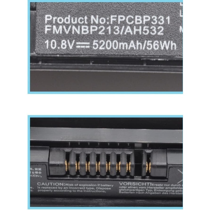 FUJITSU LifeBook A532 AH512 AH532 AH532/GFX AH562 Series CP567717-01 (10.8V 5200mAh/6Cell) FPCBP331 FMVNBP213 FPCBP347AP BATARYA PİL