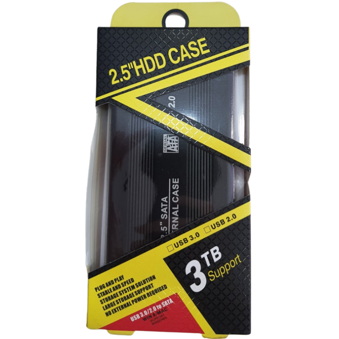 Nİvatech NTC-634 USB 2.0 2.5 Harddisk Kutusu Metal Siyah