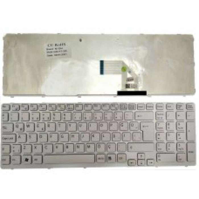 Sony Vaio  SVE 15, SVE15, E15, SVE-15, SVE151C11M, SVE1512K1ESI, SVE1513B1EW, 149079111tr, 149030911, AEHK5E011303A, 149030911GB, V133946BK1UK, Sony Vaio SVE17 SVE1711 SVE1712W1EB SVE1712T1EB Beyaz  Notebook Klavyesi