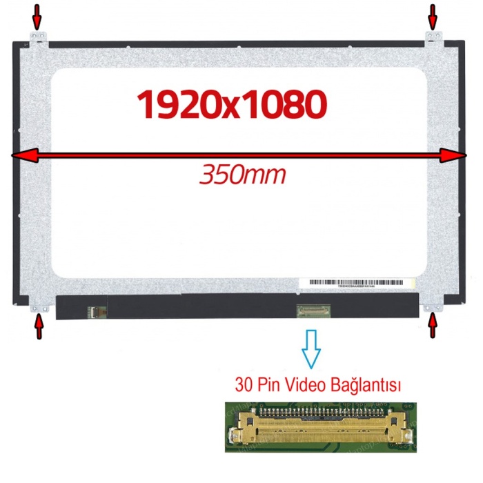 15.6 FULL HD 1920*1080 Lcd Panel Ekran LP156WF9 (SP) B156HTN06.1 B156HAN02.0 B156HAN02.1 B156HAN02.2 B156HAN02.3 NV156FHM-N35 NT156WHM-N44 NT156WHM-N45 NT156WHM-N48 NV156FHM-N47 NV156FHM-N48 NV156FHM-N49 NV156FHM-N4C NV156FHM-N61 tv156fhm-nh1 LM156LFCL12