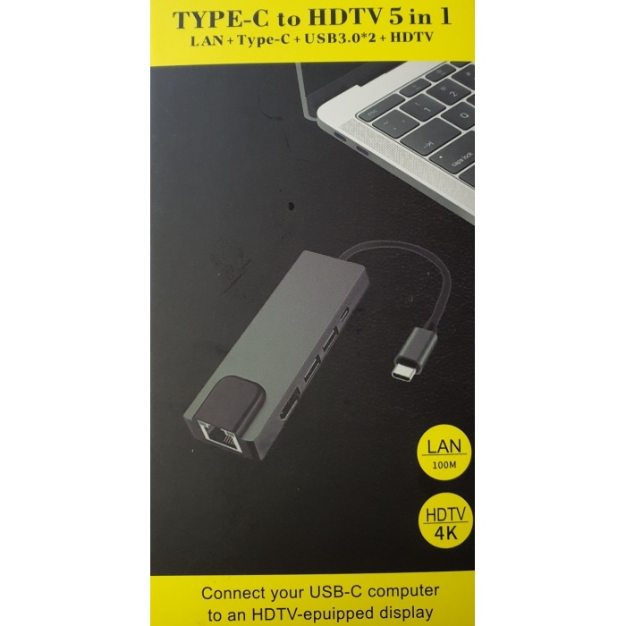 5 İN 1 TYPE-C HUB (LAN/HDMI/USB 3.0/TYPE C)