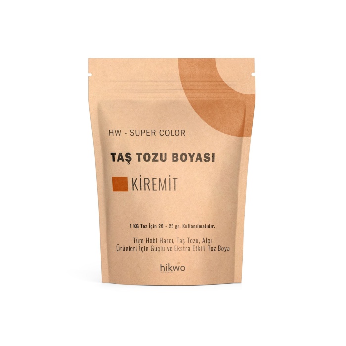 HW - Toz Boya - Taş Tozu Boyası - Hobi Harcı Boyası - Mum Boyası 100 Gr - Kiremit