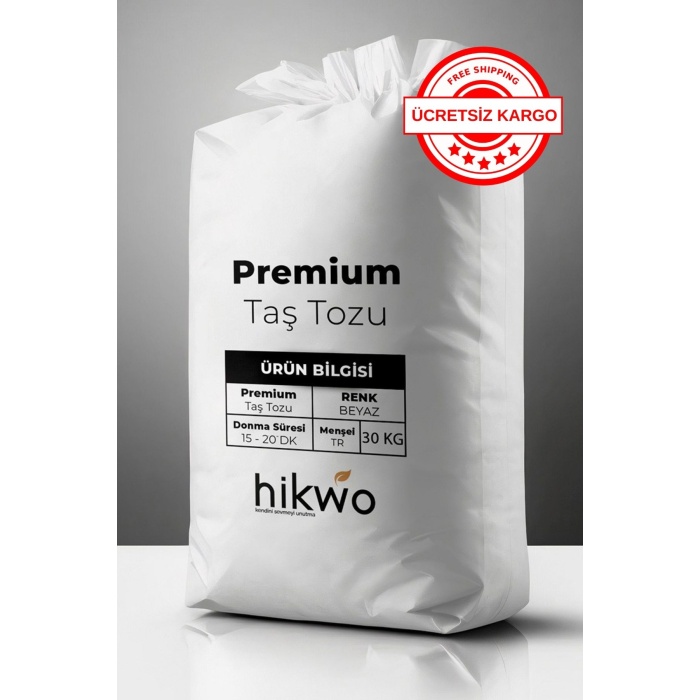 Premium Taş Tozu - Hobi Harcı - Taş Tozu 30 KG Beyaz