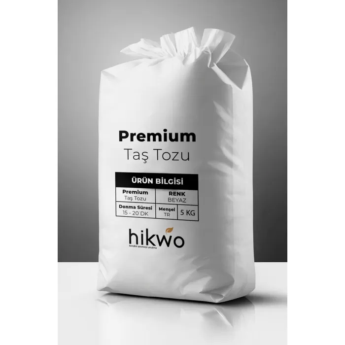 Premium Taş Tozu - Hobi Harcı - Taş Tozu 5 KG Beyaz