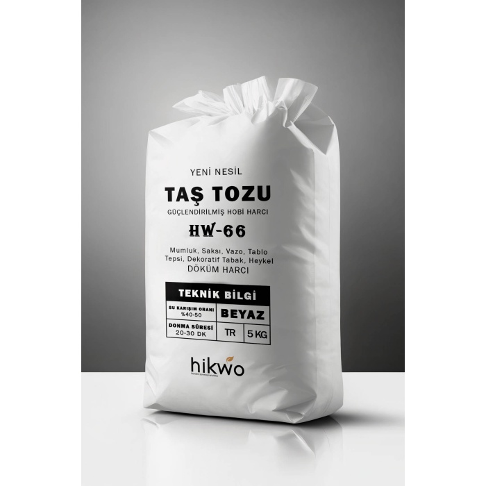 HW-66 Ultra Güçlü Yeni Nesil Hobi Harcı – Taş Tozu – Hobi Alçısı 5 KG