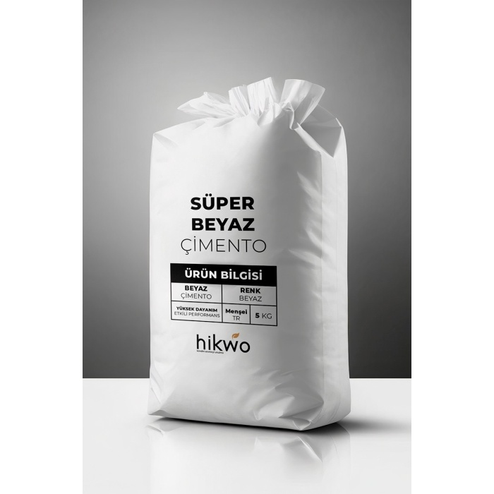 HW – Süper Beyaz Çimento Ultra Güçlendirilmiş Etkili – Beyaz Çimento – 5 KG