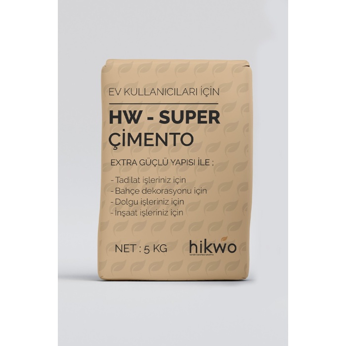 HW-Süper Çimento – Gri Çimento – Ultra Güçlü Yeni Nesil Çimento – 5 KG