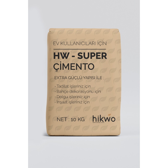 HW-Süper Çimento – Gri Çimento – Ultra Güçlü Yeni Nesil Çimento – 10 KG