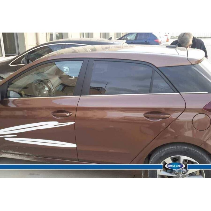 Hyundai i20 Krom Cam Çıtası 6 Parça 2014 ve Sonrası