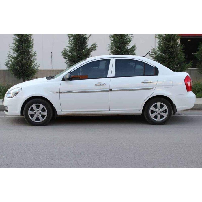 Hyundai Accent Era Sedan Krom Yan Kapı Çıtası 4 Parça 2005-2011 Arası