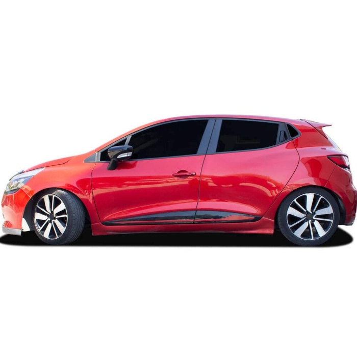 Renault Clio 4 HB/SW Kırmızı Krom Yan Kapı Çıtası 4 Parça 2012-2018 Arası