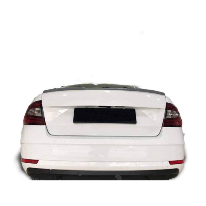 Skoda Octavia 3 (A7) Bagaj Üstü Anatomik Plastik Spoiler (Boyasız) 2013 ve Sonrası