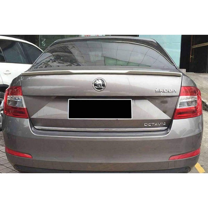 Skoda Octavia 3 (A7) Bagaj Üstü Anatomik Plastik Spoiler (Boyasız) 2013 ve Sonrası