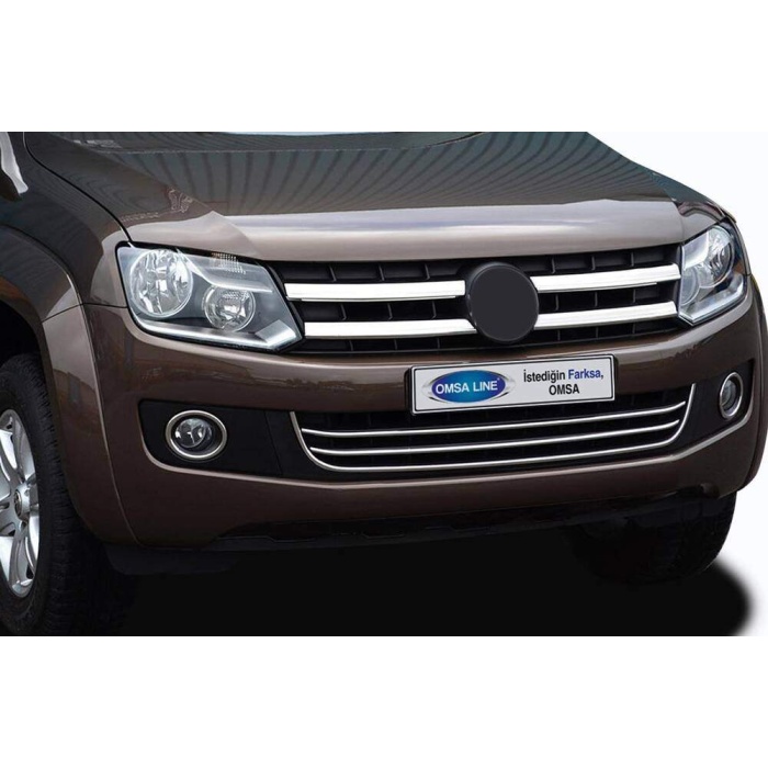 VW Amarok Krom Ön Tampon Çıtası 3 Parça 2010-2016 Arası