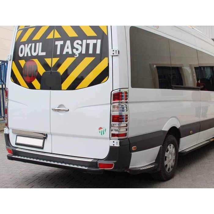 VW Crafter Krom Arka Reflektör Çerçevesi 2 Parça 2006-2017 Arası