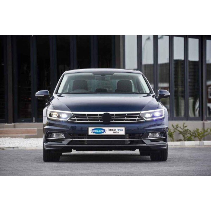 VW Passat B8.5 Krom Far Üstü Çıta 3 Parça 2019 ve Sonrası