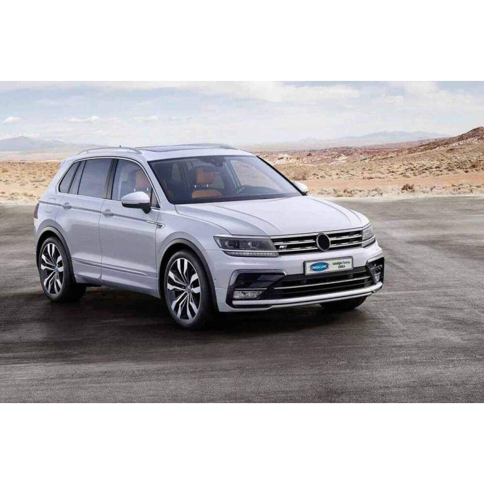 VW Tiguan Krom Far Üstü Çıta 3 Parça 2016-2020 Arası