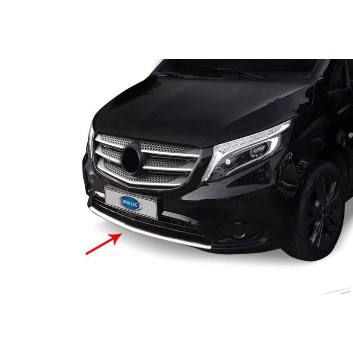 Mercedes Vito W447 Krom Ön Tampon Difüzör Çıtası 2014 ve Sonrası