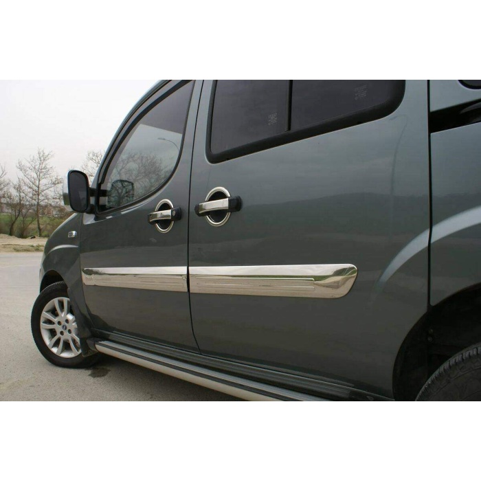 Fiat Doblo Krom Yan Kapı Çıtası 4 Parça Geniş Model 2006-2010 Arası