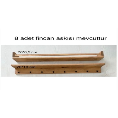 Kahve Köşesi Dekoratif Modern Terek  70 cm 2 Li