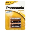 PANASONİC LR03 ALKALİN 1.5 VOLT POWER AAA 4LÜ İNCE KALEM PİL (K0)