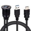 ARAÇ KONTROL PANELİ USB 3.0 + HDMI UZATMA KABLOSU GÖMME MONTAJ (K0)