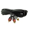 2 RCA ERKEK + 3.5 MM STEREO ERKEK 3 METRE 1.KALİTE KABLO (K0)