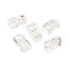 RJ-45 100 Lü Paket CAT-6 Konnektör Plastik