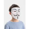 Beyaz Renk Pembe Yanaklı İthal V For Vendetta Maskesi