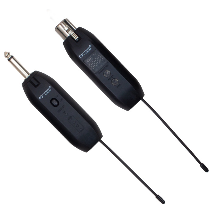 MAGICVOICE MV-19587 UHF GİTAR TİP KABLOLU MİC İ KABLOSUZ ÇEVİRİCİ ( MİC XRL Lİ) (K0)