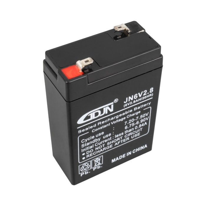 6 VOLT - 2.8 AMPER DİK AKÜ (66 X 33 X 97 MM) (K0)