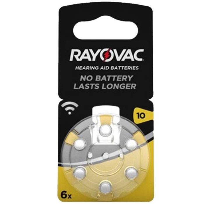 RAYOVAC 10 NO KULAKLIK PİLİ 6Lİ PAKET FİYAT (K0)