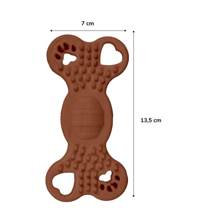 İki Taraflı Tırtıklı Evcil Hayvanlar İçin Diş Kaşıma Çiğneme Oyuncağı (K0)